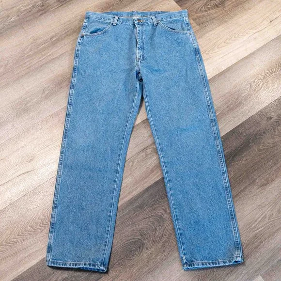 Rustler Jeans Rustler Mens Straight Leg Denim Jean Size 36x32